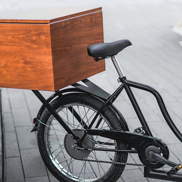 Mobil kerékpáros kávézó - kávés kerékpár hátsó doboz