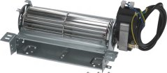 Tangentialventilator 180 mm, riets, mat Kabel, mat zylindresche Flillek, Motor um engen Enn a Montagehalter.