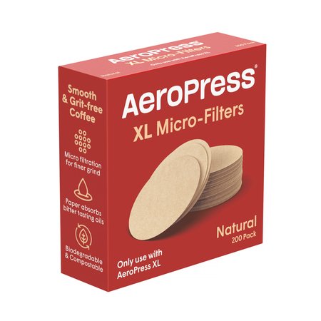 Filtres en papier naturels pour Aeropress XL.