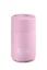Pink thermal bottle with a capacity of 295 ml on a white background