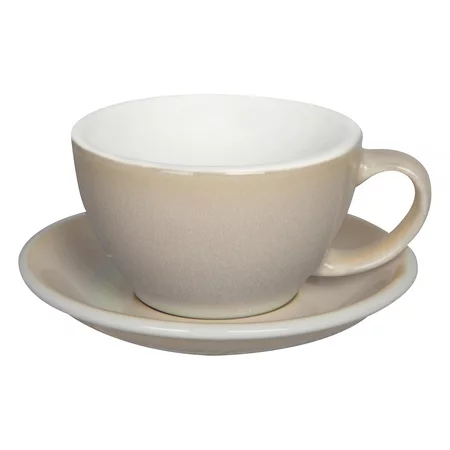 Loveramics Egg - Cafe Latte 300 ml Cup and Saucer - Ivory