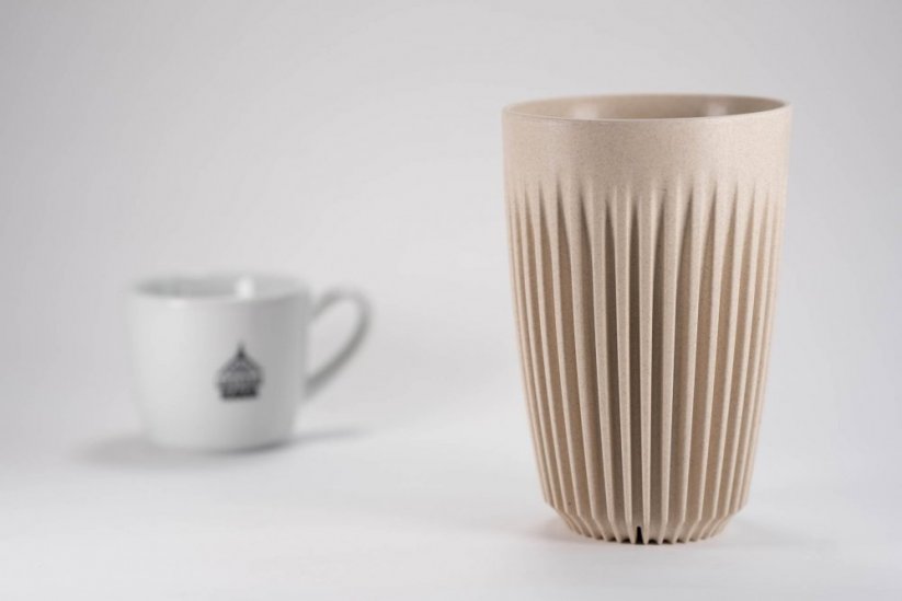Huskee Natural mug with Spa coffee