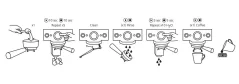 Illustrated guide for cleaning the lever