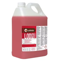 Cafetto LOD Red Entkalker im großen Paket von 5,0 Litern für Kaffeemaschinen.