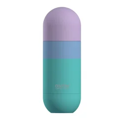 Pastel turquoise thermos mug with a capacity of 420 ml that keeps beverages warm thanks to its thermal function. Pastel turquoise thermos mug with a capacity of 420 ml that keeps beverages warm thanks to its thermal function.