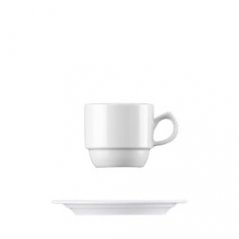 white Mirabell cup for cappuccino