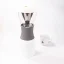 Rear view of a white Asobu coffee maker for making cold brew at home.