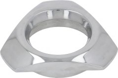 Handrad aus Aluminium, eng poléiert dräieckeg Mutter mat internem Gewend. Handrad aus Aluminium, eng poléiert dräieckeg Mutter mat internem Gewend.