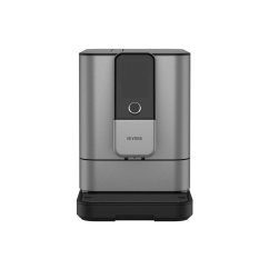 The Nivona NIVO 8103 automatic coffee machine in matte black and titanium features convenient automatic cleaning for easy maintenance.
