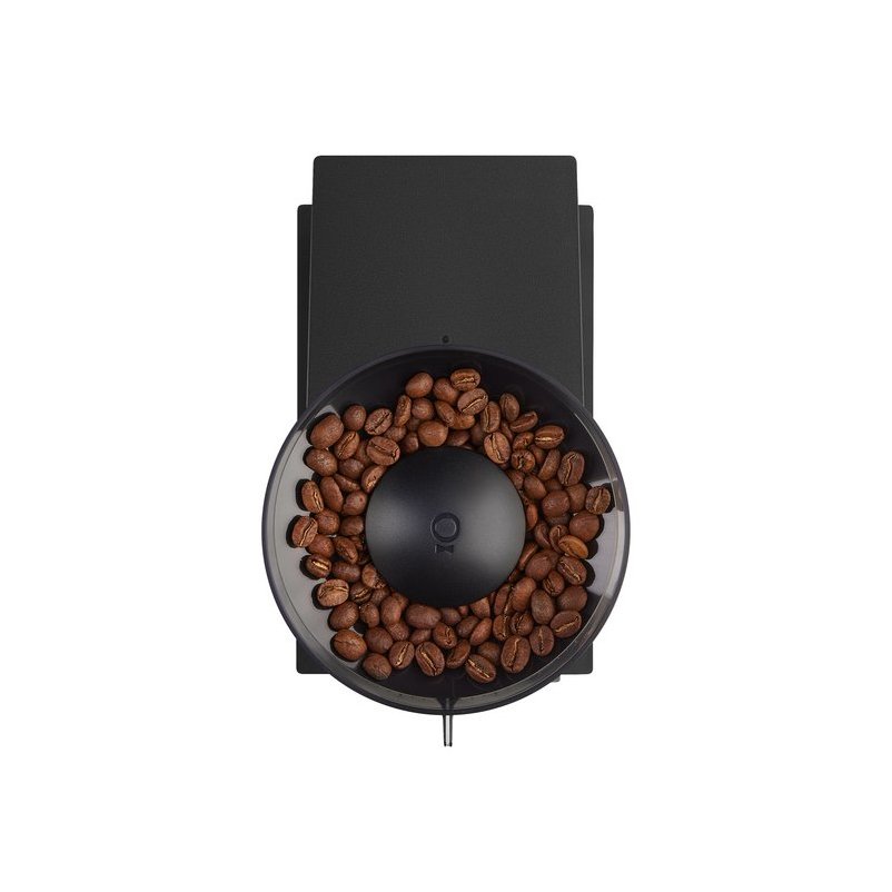 Universal black home grinder view of the hopper.