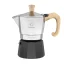 Moka pot Forever Miss Moka Woody with a capacity of 120 ml, perfect for making two cups of coffee.