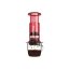 Aeropress Clear Coffee Press má krásny čistý červený dizajn.