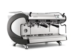 Professional lever coffee machine Nuova Simonelli Aurelia Wave 2GR Digit in black, ideal for preparing Americano coffee.