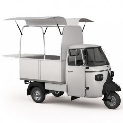 Piaggio Coffee Truck blanco - Cafetería móvil