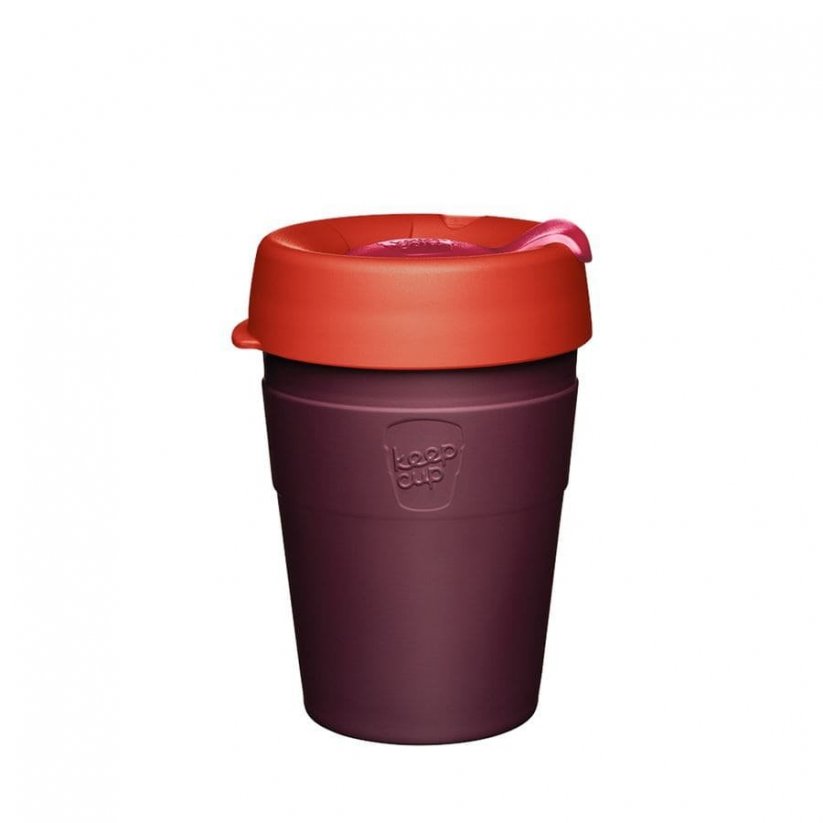 Red stainless steel Latitude thermo mug from Keepcup.