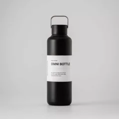 Black minimalist thermos 600 ml.