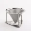 Silver E&B LAB dripper, perfect for making filter coffee.