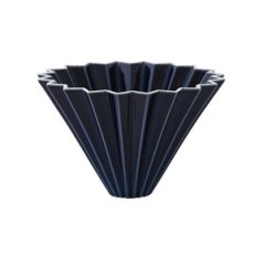 Origami Keramik-Dripper S dunkelblau - japanisches Porzellan