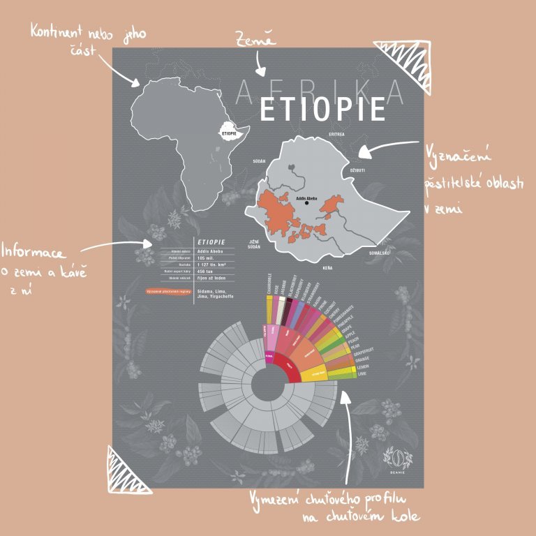 Beanie Etiopía - póster A4
