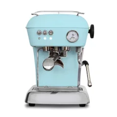 Machine à expresso manuelle Ascaso Dream ONE en bleu Kid Blue, idéale pour la préparation d'espresso.