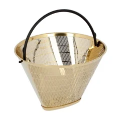 Filtro de oro Moccamaster No. 4 Premium de Technivorm, filtro permanente de plástico metálico para café.