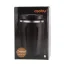 Fekete Asobu Cafe Compact termosz bögre 380 ml űrtartalommal és dupla falú szigeteléssel, amely hosszabb ideig melegen tartja az italt.