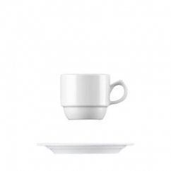 weiße Mirabell-Tasse für Cappuccino