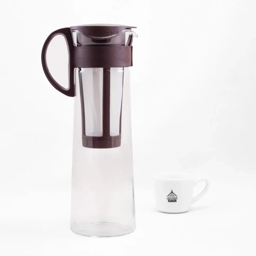 Hario Mizudashi -kylmäuutokahvipullo, 1000 ml, ruskea, muovia.