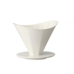 Kinto OCT keramisk dripper hvid 2 kopper - japansk porcelæn