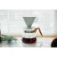 The Hario Coffee Server 600 ml in olive wood is an elegant coffee pot with a transparent design that perfectly showcases your favourite beverage.
