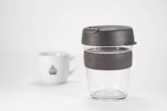 KeepCup Brew Nitro M 340 ml with cup of Spa Coffee