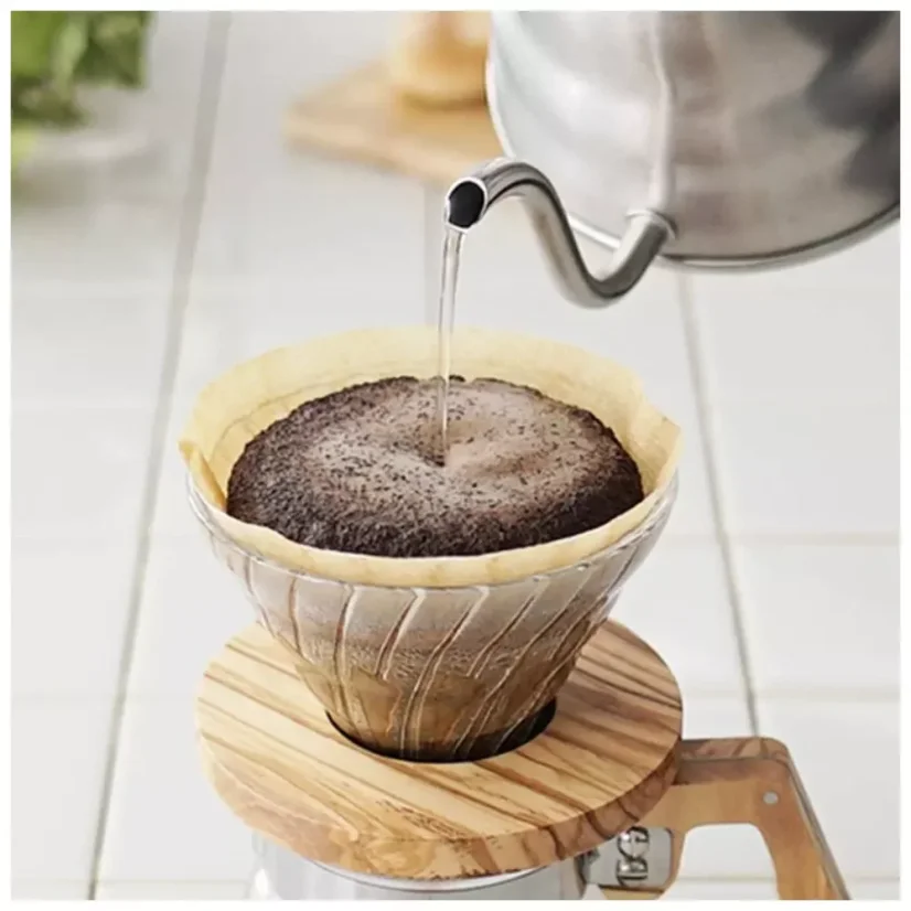Hario V60-01 skleněný Olive VDG-01-OV