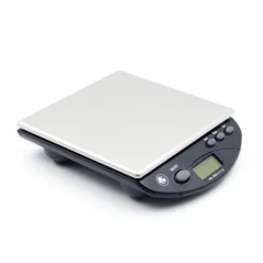 Rhino Coffee Gear Bench digital scale for weighing portafilters on a white background