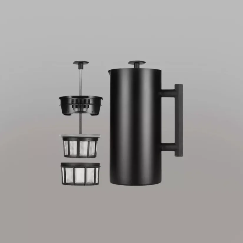 French Press P6 au design élégant noir mat. Capacité de 946 ml.
