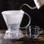 Clear plastic Clever dripper L with a capacity of 530 ml, capable of brewing up to 3 cups of coffee.