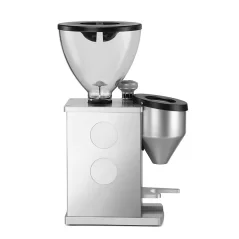 Molinillo blanco Rocket Espresso FAUSTINO visto desde el lateral. Molinillo blanco Rocket Espresso FAUSTINO visto desde el lateral.