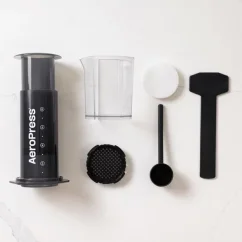 Aeropress XL, made from durable plastic, ideal for preparing high-quality coffee.