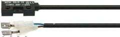 Magnéitesche Mikroschalter E510 1V mat engem schwaarzen Plastikgehäus an engem Kabel, an zwee Stécker gewisen, mat engem wäisse Stecker an engem bloen Drot um Enn. Magnéitesche Mikroschalter E510 1V mat engem schwaarzen Plastikgehäus an engem Kabel, an zwee Stécker gewisen, mat engem wäisse Stecker an engem bloen Drot um Enn.