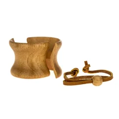 Replacement wooden collar and leather strap for Chemex 6, 8, 10.