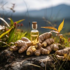 Gingembre des montagnes - Huile essentielle 100% naturelle de Pěstík en flacon de 10 ml, certifiée adaptée pour les végans.