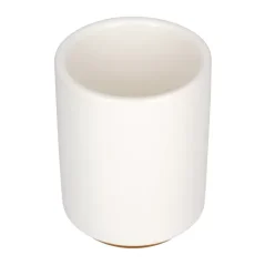 Biały porcelanowy kubek Fellow Monty Latte Cup o pojemności 325 ml, idealny do przygotowania caffe latte.