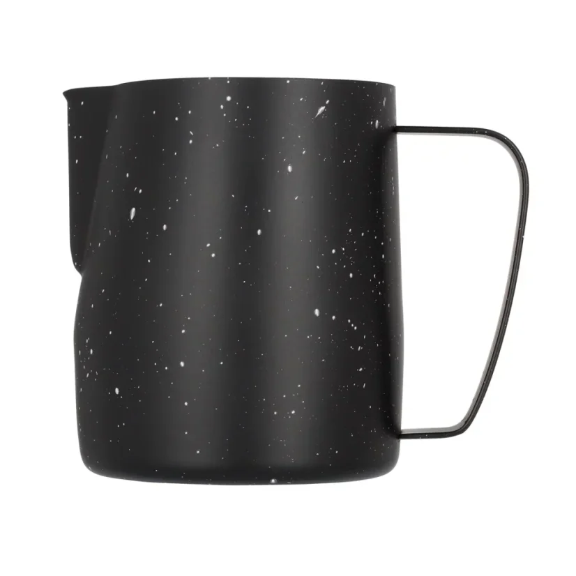 Rear side of the Barista Space Star Night Teflon 600 ml milk pitcher.
