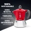 Bialetti Moka Induction 6 šálků červená
