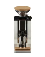 Moulin à espresso blanc Eureka ORO Mignon Single Dose en acier inoxydable, élégant et durable.