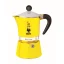 Bialetti Rainbow 3 yellow coffee maker.