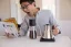 Black electric gooseneck kettle, awarded the Red Dot Award.