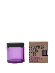 Purple coffee holder with original box on a white background