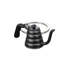 Schwarze Teekanne Schlüsselanhänger ist ein tolles Geschenk für Kaffeeliebhaber und verleiht Ihren Schlüsseln einen stilvollen Akzent.