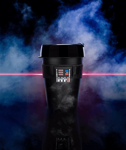 Termohrnček KeepCup StarWars Darth Vader s objemom 340 ml, vhodný do kočíka, ideálny na cestovanie.