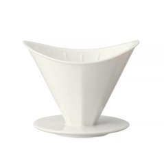 Dripper cerámico Kinto OCT blanco 4 tazas - porcelana japonesa